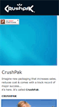 Mobile Screenshot of crushpak.com
